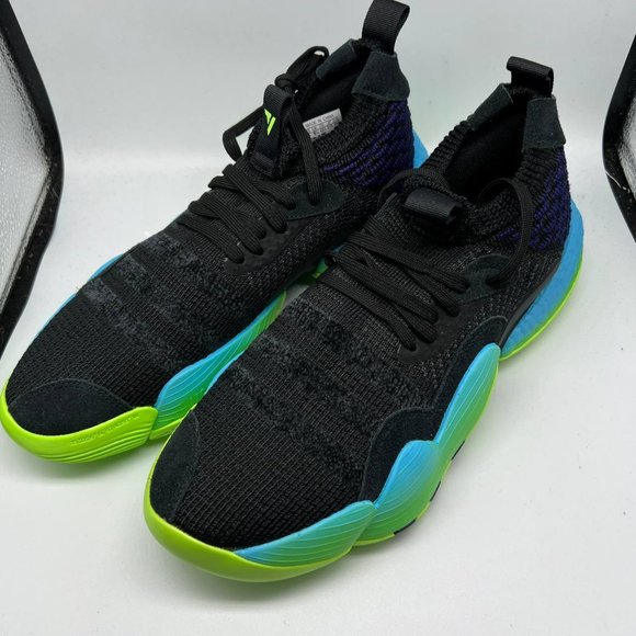 Adidas Trae Young 2 Basketball Shoes Men Black/ Blue /Green H06473‎ main image 8